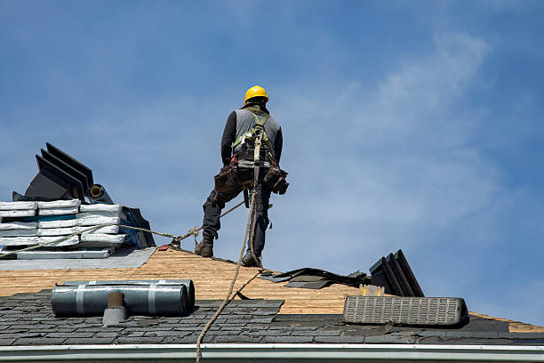 Professional Roofing technician working in Rowe, MA